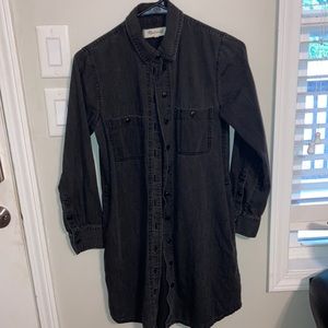 Madewell black jean dress